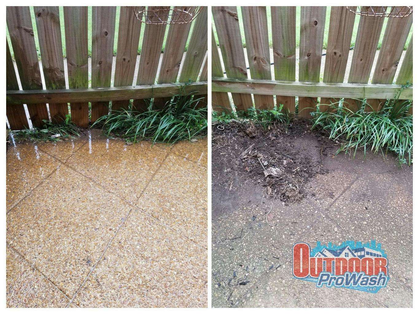 Pressure Washing Patio Concrete