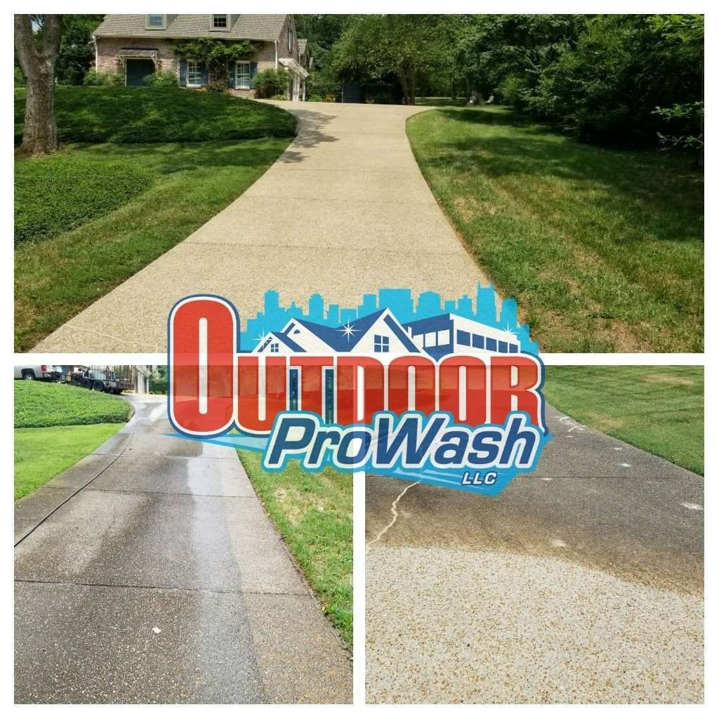 Driveway Pressure Washing