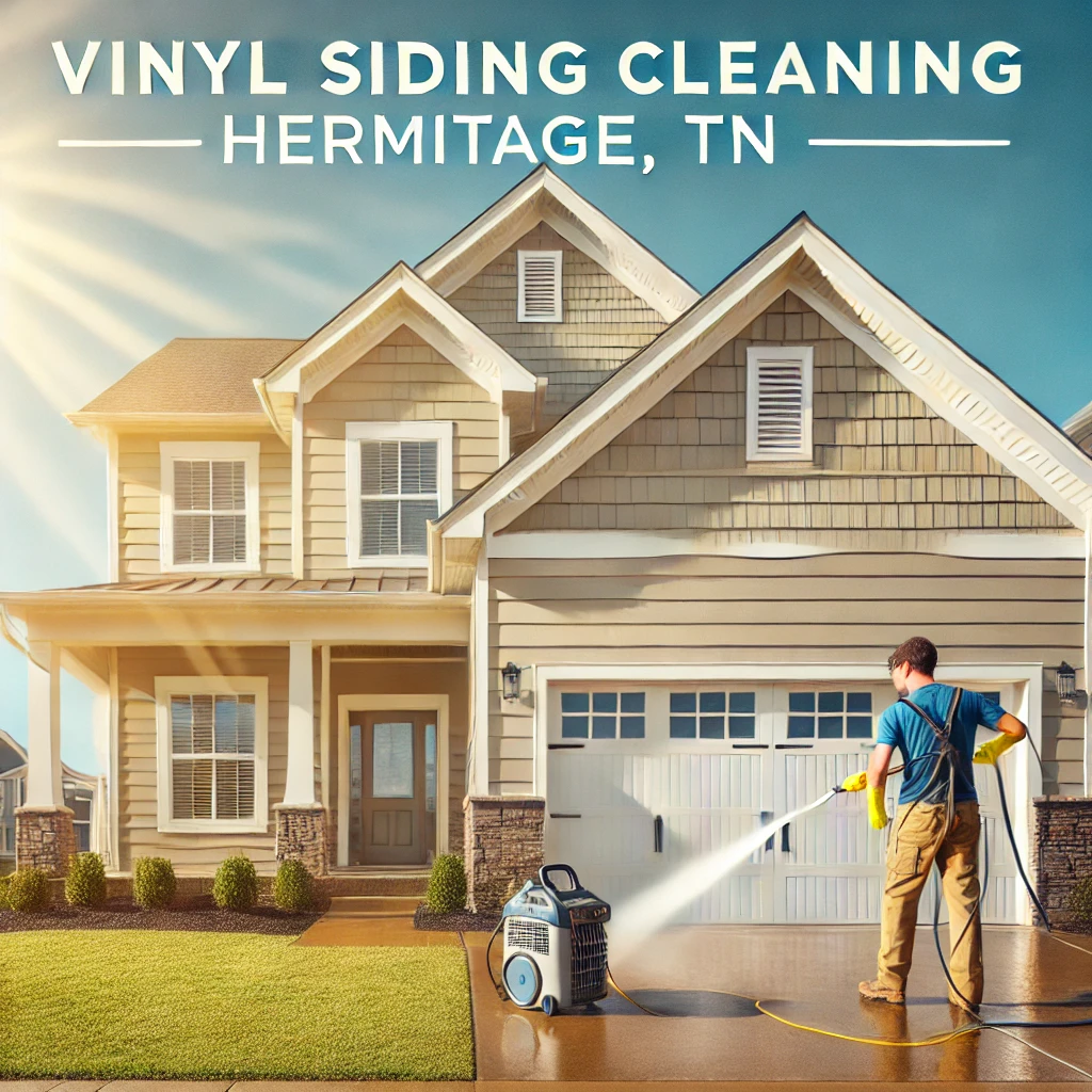 Vinyl siding cleaning Hermitage, TN home.